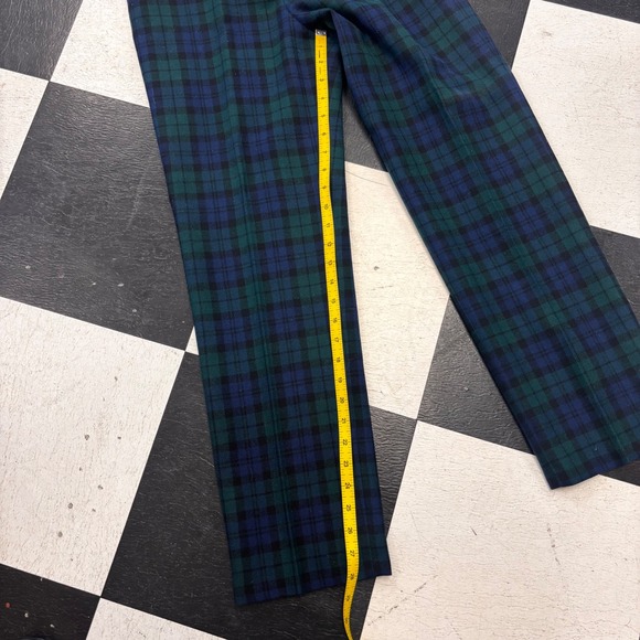 Vintage USA Pendleton Petite Black Watch Tartan Wool Blazer Pants Suit Set 26" - Picture 6 of 16